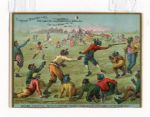 Baseball at Blackville Color Lithograph