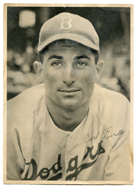 1940s Brooklyn Dodgers Photos Carl Furillo & Joe Medwick