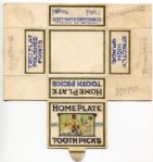 Home Plate Toothpicks Box Design Artwork 