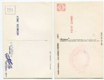 Lot of 2 1960's Los Angeles Dodgers Team Postcards of Sandy Koufax
