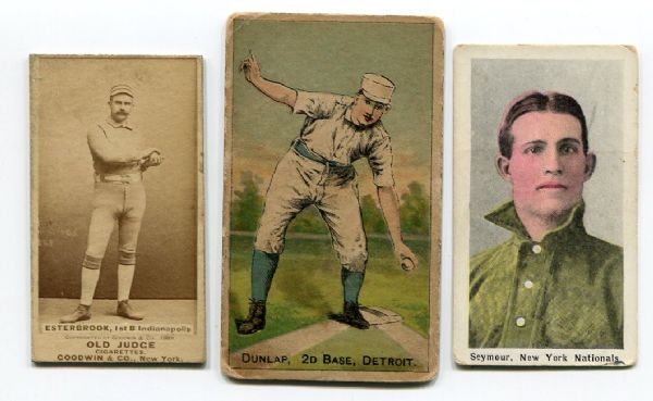 3 Card Type Lot N284 Dunlap, N172 Esterbrook & M116 Seymour