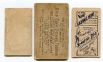 3 Card Type Lot N284 Dunlap, N172 Esterbrook & M116 Seymour