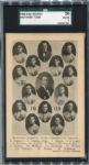 1908 A. W. Spargo Hartford Senators Baseball Team Postcard SGC 50