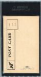 1908 A. W. Spargo Hartford Senators Baseball Team Postcard SGC 50