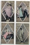 79 Different Baseball Comic Postcards Women in Baseball Uniforms