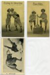 79 Different Baseball Comic Postcards Women in Baseball Uniforms