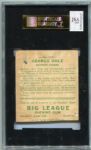 1933 Goudey #100 George Uhle Autographed SGC J. Spence Authentic