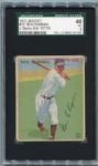 1933 Goudey #191 Ben Chapman Autographed SGC J. Spence Authentic