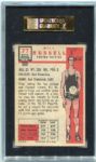 1957-58 Topps Basketball #77 Bill Russell SGC AUTH