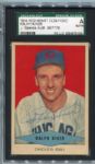 1954 Red Heart Dog Food Ralph Kiner Autographed SGC J. Spence AUTH