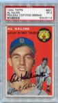 1954 Topps #201 Al Kaline Rookie Card Autographed PSA/DNA 5