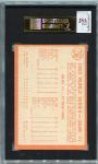 1964 Topps #136 World Series Game #1 Sandy Koufax Autographed SGC J. Spence AUTH