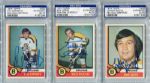 10 Card Topps Hockey 1954 to 1976 Lot All Autographed & Certified Inc HOFers