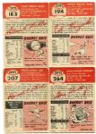 1953 Topps Baseball Lot of 4 