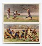 1929 Churchman Sports & Games In Many Lands #24 Football & #25 Baseball