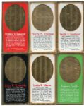 1965 Topps Presidents And Famous Americans Complete Set of 44 Tallboy Embossed Cards