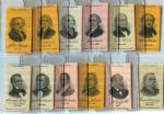S77 1910 Mogul Cigarette Presidents Silks Twelve Different