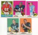 1967-69 Topps Football Lot of 5 Mostly HOFer