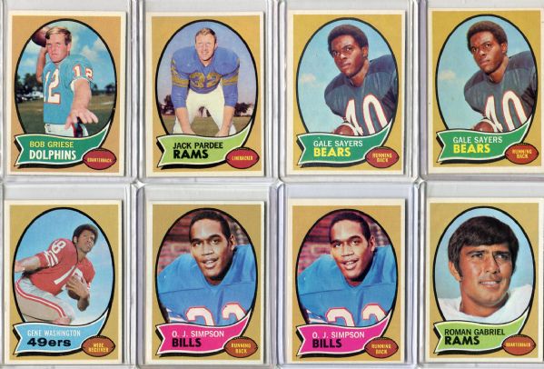 1970 Topps Football Lot of 13 Mostly HOFers 