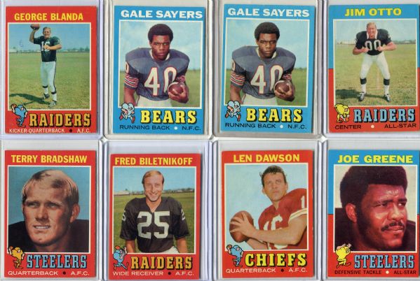 1971 Topps Football Lot of 11 All HOFers