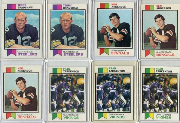 1973 Topps Football Lot of 41 Star Cards Loaded With HOFers