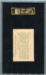 1928 Aguilitas #778 Opening Day Baseball SGC 50