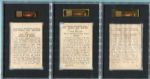 1946-47 Propagandas Montiel Lot of 6 Different Major Leaguers All SGC Graded