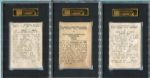 1946-47 Propagandas Montiel Lot of 6 Different Major Leaguers All SGC Graded