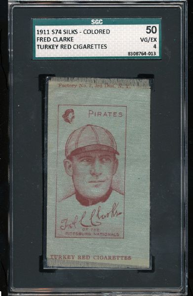 S74 - 2 Colored Silk - Fred Clarke SGC 50