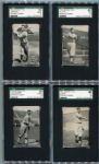 E137 1931 Zeenut Partial Set of 33 Different With Many Graded