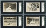 1931-32 Asahi Baseball Photos 8 Different All Autographed SGC/J. Spence AUTH 