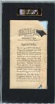 T200 Fatima Cigarettes New York Americans SGC AUTH