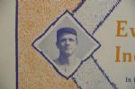 Circa 1915 Cardboard Sign- Cobb, Mathewson, Evers - Mills & Hall Baseball Uniforms - Magnificent!!