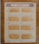 Circa 1915 Cardboard Sign- Cobb, Mathewson, Evers - Mills & Hall Baseball Uniforms - Magnificent!!