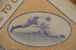 Circa 1915 Cardboard Sign- Cobb, Mathewson, Evers - Mills & Hall Baseball Uniforms - Magnificent!!