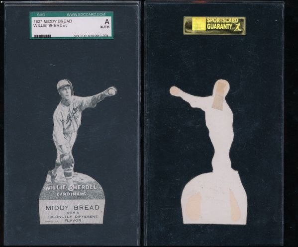 1927 Middy Bread Willie Sheridel SGC AUT