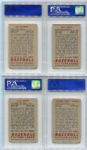 1951 Bowman Baseball Lot of Twelve Different Boston Red Sox & Braves ALL PSA Graded