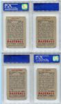 1951 Bowman Baseball Lot of Twelve Different Boston Red Sox & Braves ALL PSA Graded