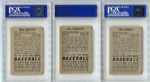 1952 Bowman Lot of Three Boston Braves All PSA 8's