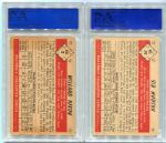 1953 Bowman Black & White Lot of Two Boston Red Sox PSA Graded