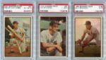 1953 Bowman Color Lot of Three PSA Graded Boston Red Sox 