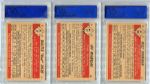 1953 Bowman Color Lot of Three PSA Graded Boston Red Sox 