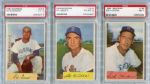 1954 Bowman Baseball Lot of Eleven All PSA Graded 5-8's