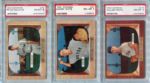 1955 Bowman Baseball Lot of Three PSA 8's All Boston Red Sox