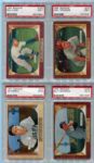 1955 Bowman Baseball Lot of Five All PSA Graded