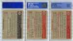 1952 Topps Lot of Three PSA Graded