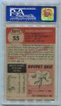 1953 Topps #55 Maurice McDermott PSA 8