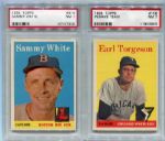 1958 Topps Baseball Two Card Lot of PSA 7's
