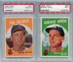 Lot of 5 Boston Red Sox Players 1959-1969 All PSA Graded