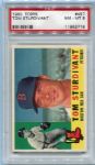 1960 Topps #487 Tom Sturdivant PSA 8
